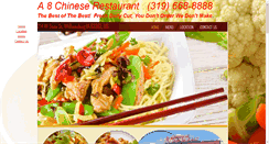 Desktop Screenshot of a8chineserestaurant.com
