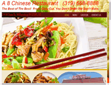 Tablet Screenshot of a8chineserestaurant.com